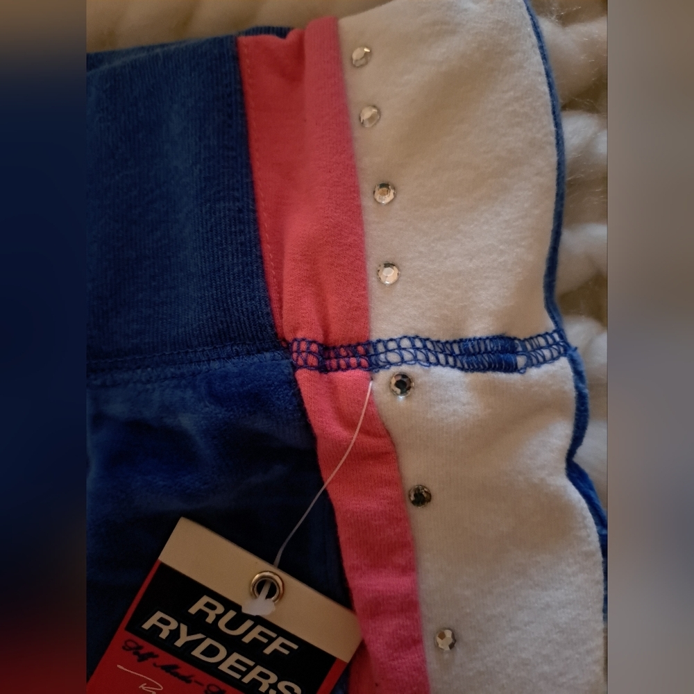 Ruff Ryder's Blue Velour Track Jacket and Skirt Set Y2K - Picture 8 of 16